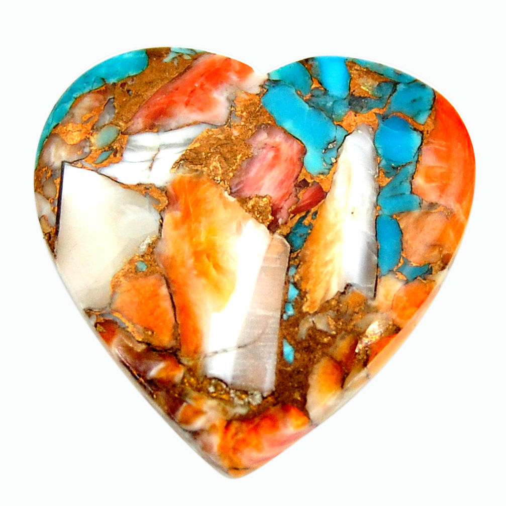 yster arizona turquoise 26.5x26 mm heart loose gemstone s17187