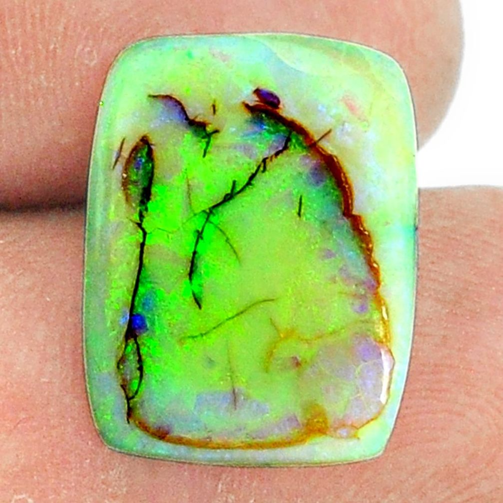 7.40cts sterling opal multicolor cabochon 18x13.5 mm loose gemstone s22173