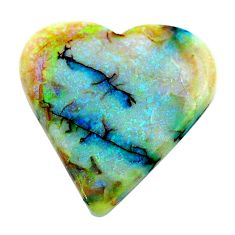 7.65cts sterling opal multicolor cabochon 22.5x22 mm heart loose gemstone s27114