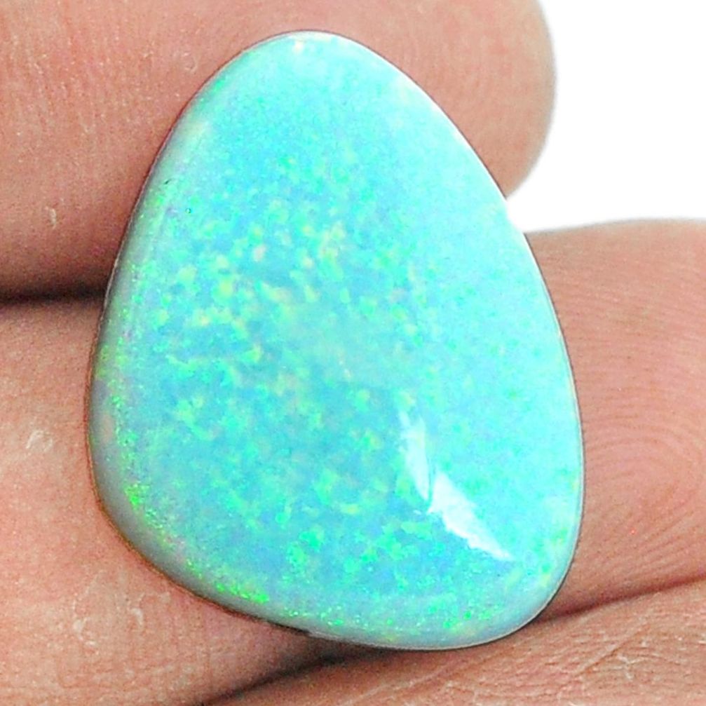 12.40cts sterling opal multicolor cabochon 23x17.5mm fancy loose gemstone s22172