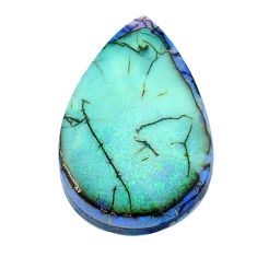 7.95cts sterling opal multicolor cabochon 25x16.5 mm pear loose gemstone s27149
