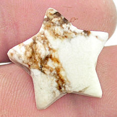17.55cts wild horse magnesite bronze 20x20 mm star fish loose gemstone s27088
