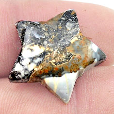 15.30cts wild horse magnesite bronze 20x20 mm star fish loose gemstone s27097
