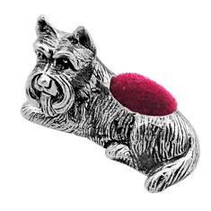 Lion indonesian bali style solid silver pin holder miniature collectible n20130