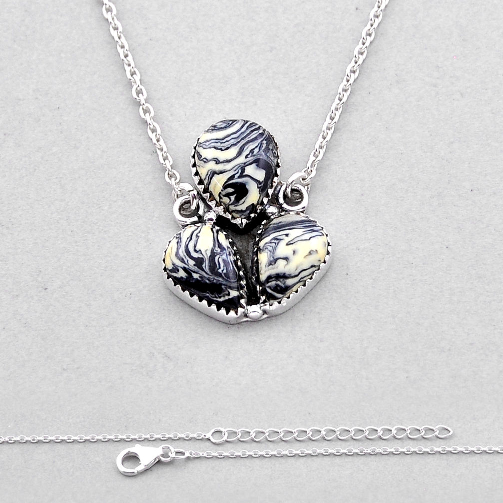 925 sterling silver 17.14cts pool ball fancy shape necklace jewelry n53054