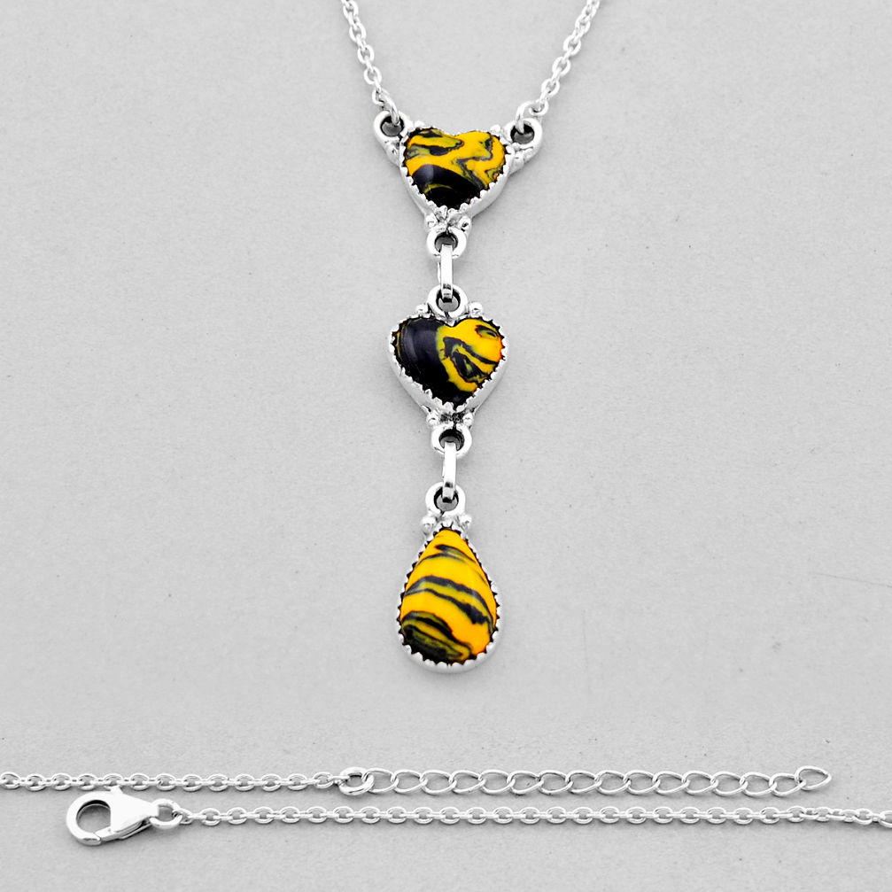 925 sterling silver 13.75cts pool ball heart shape necklace jewelry n53463