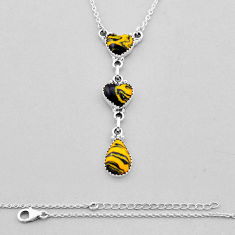 925 sterling silver 13.75cts pool ball heart shape necklace jewelry n53463