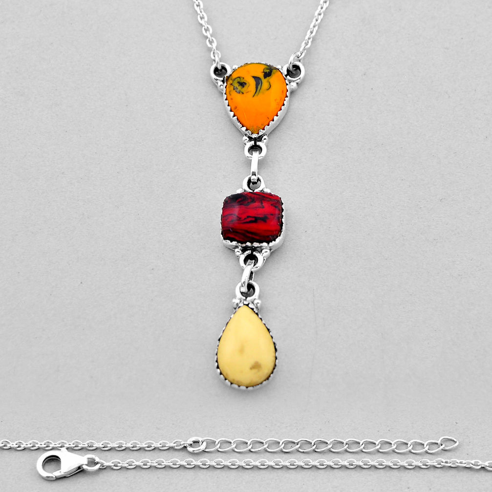 925 sterling silver 18.75cts pool ball octagan shape necklace jewelry n53466