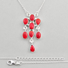 7.98cts australian opal (lab) oval 925 sterling silver necklace jewelry y84903