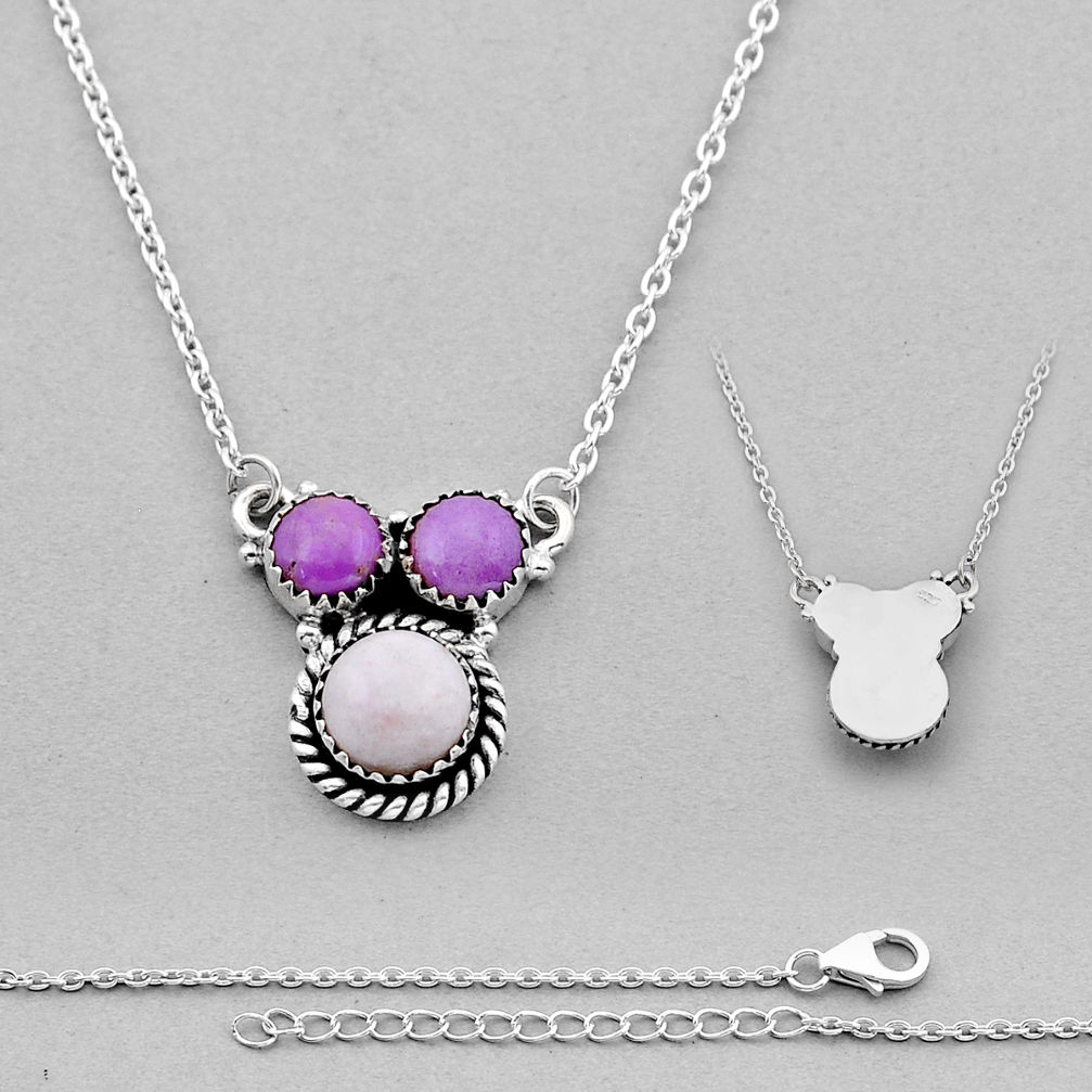 8.68cts back closed red cinnabar spanish phosphosiderite silver necklace n49158