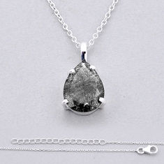 3.91cts natural cacoxenite super seven (melody stone) 925 silver necklace n43547