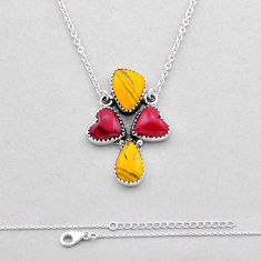18.18cts pool ball heart pear shape 925 sterling silver necklace jewelry n53053