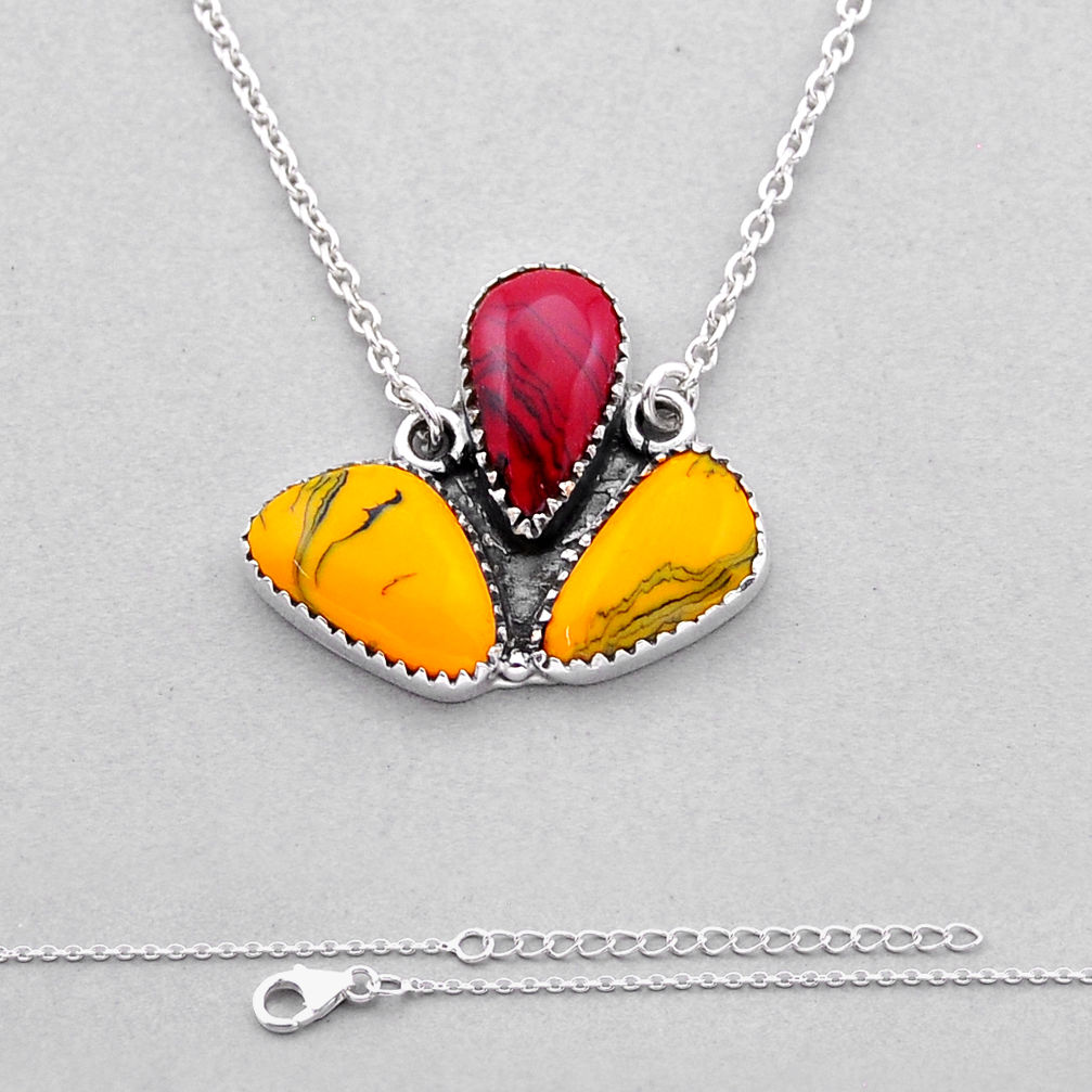 18.22cts pool ball pear shape 925 sterling silver necklace jewelry n53050