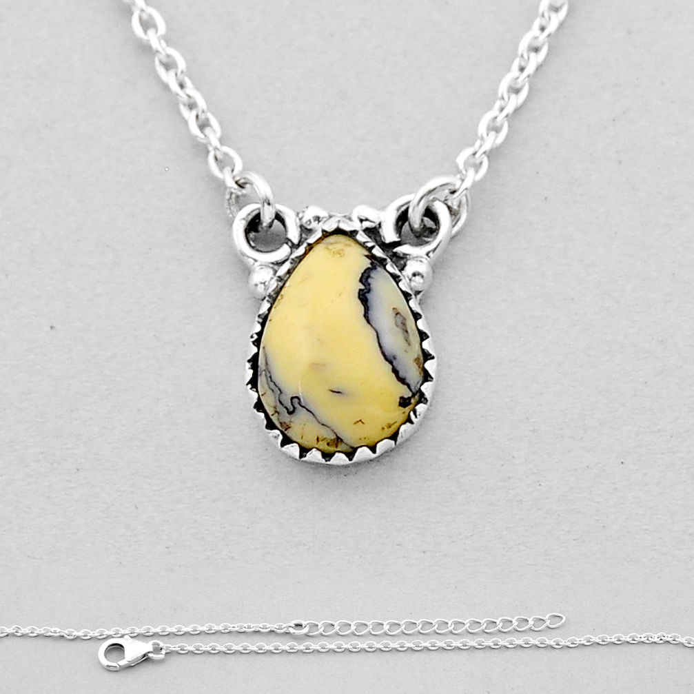 6.63cts pool ball pear shape 925 sterling silver necklace jewelry n53387