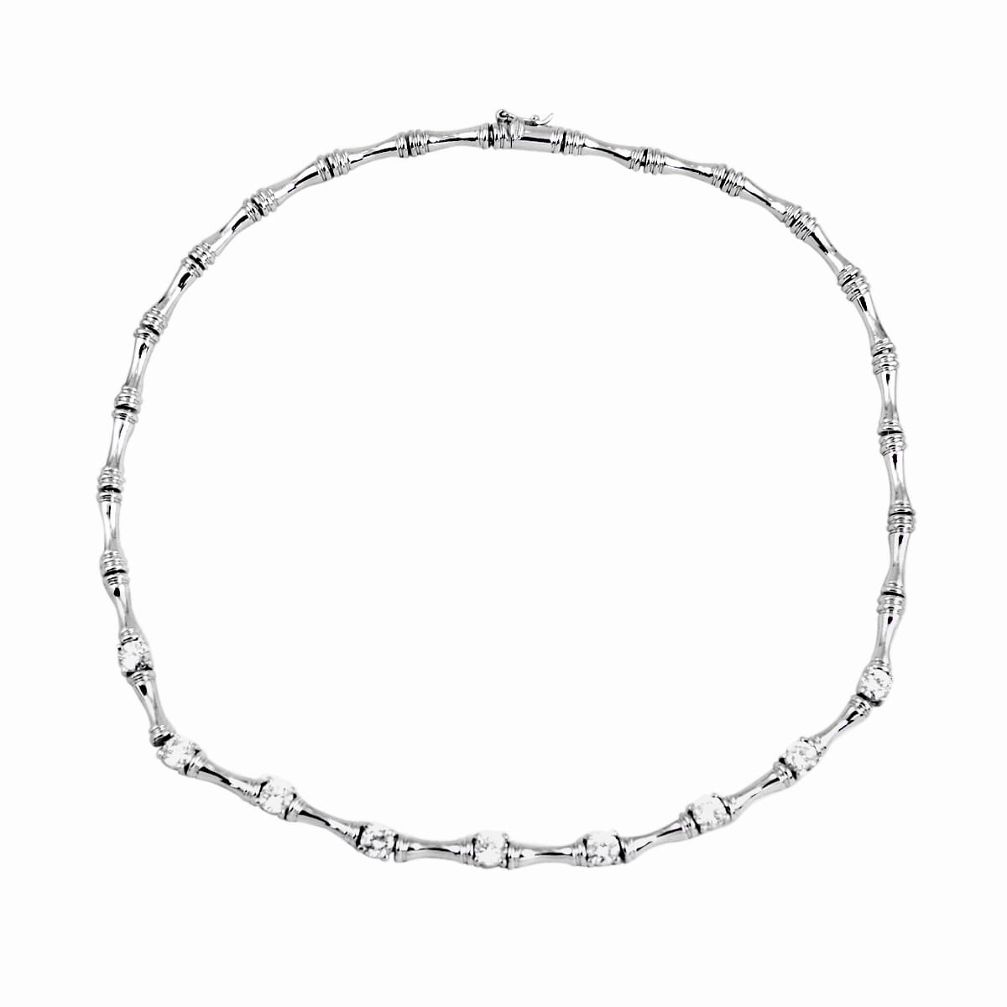 8.59cts natural white topaz 925 sterling silver necklace jewelry c3394