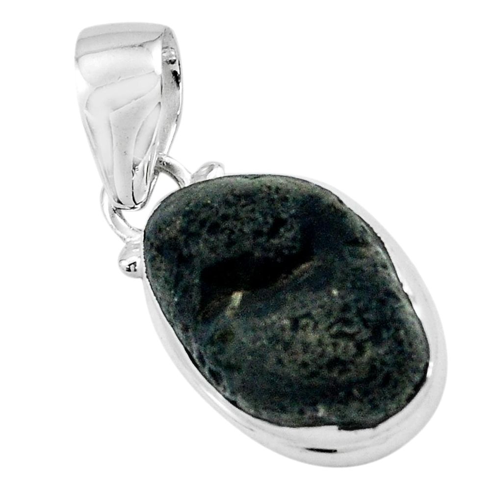 925 silver 11.66cts natural brown chintamani saffordite pendant p69244