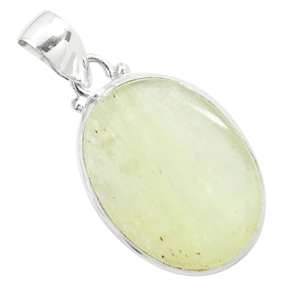 925 silver 17.22cts natural libyan desert glass (gold tektite) pendant p58550