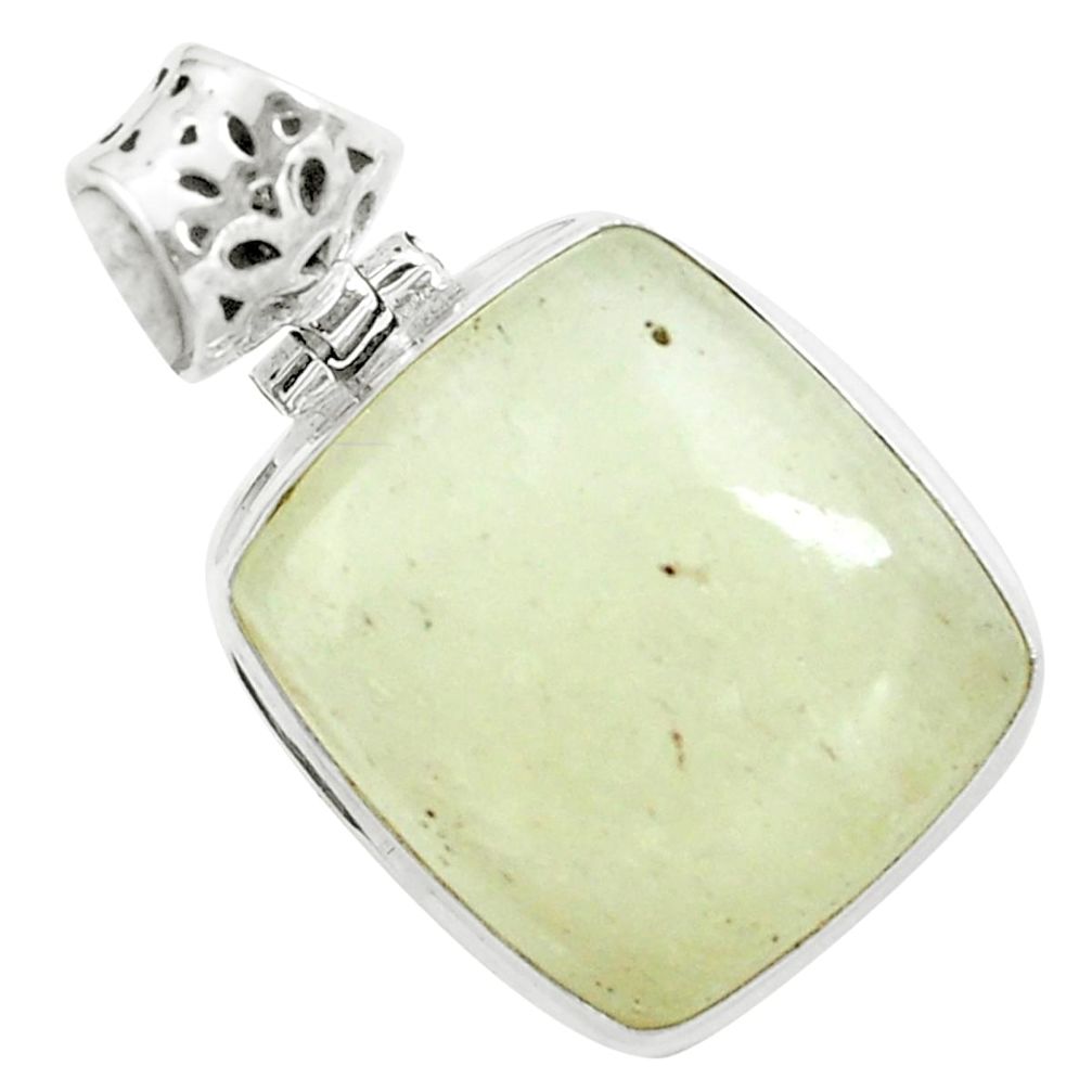 925 silver 21.40cts natural libyan desert glass (gold tektite) pendant p58556