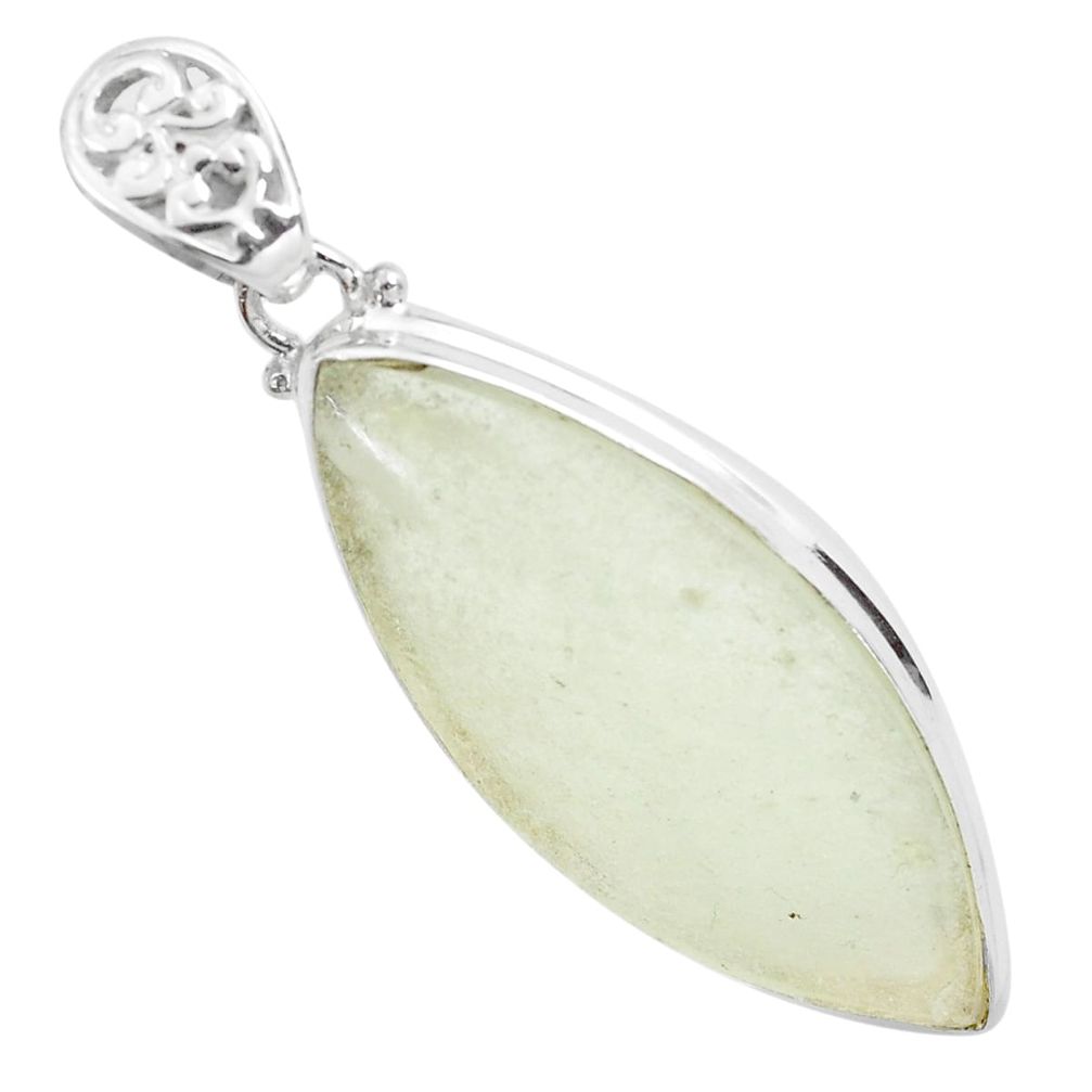 925 silver 22.30cts natural libyan desert glass (gold tektite) pendant p58574