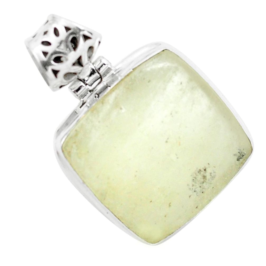 925 silver 19.55cts natural libyan desert glass (gold tektite) pendant p58593