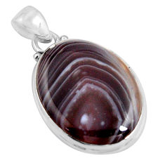 925 sterling silver 18.15cts natural honey botswana agate pendant jewelry p90447