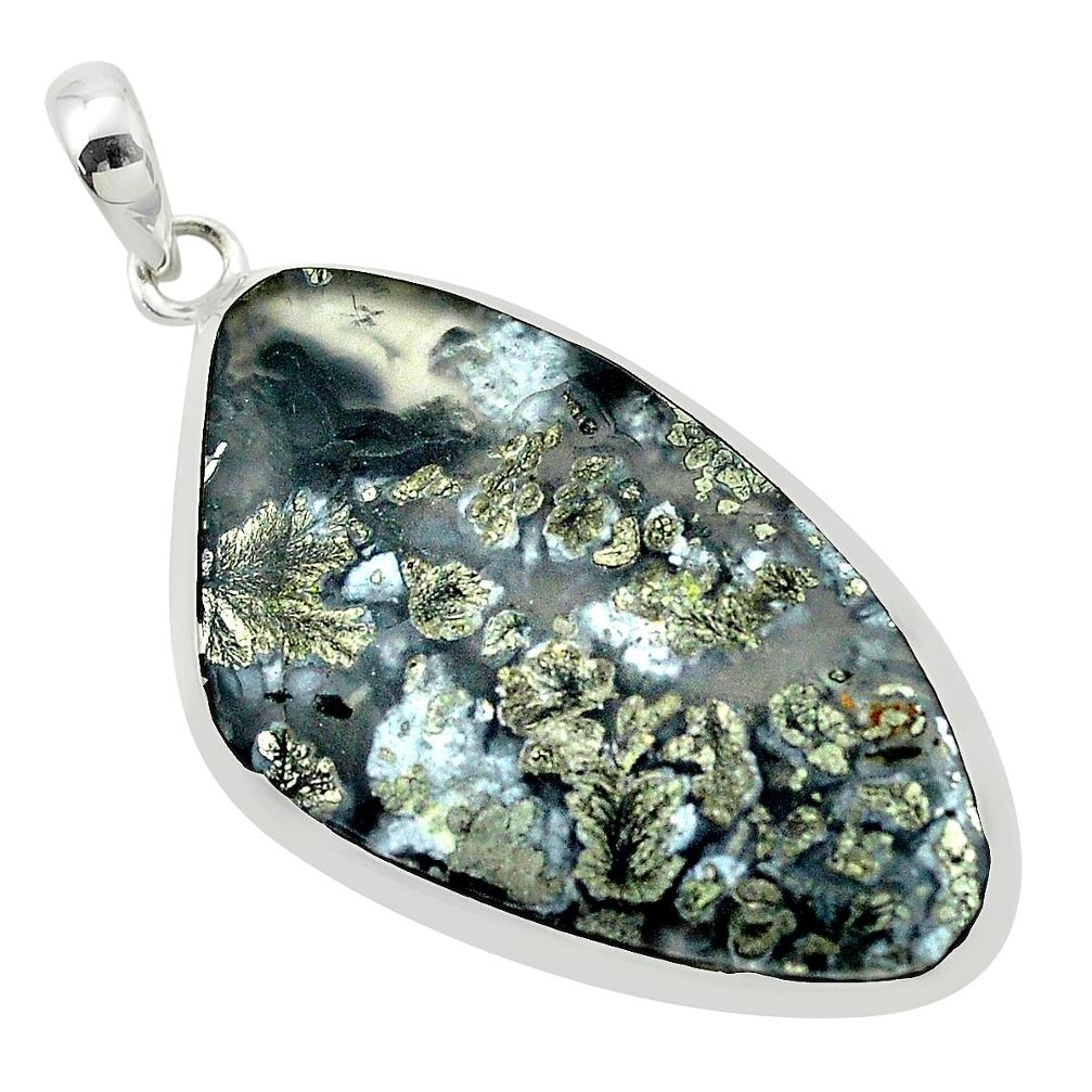 925 sterling silver 29.09cts natural white marcasite in quartz pendant p53898