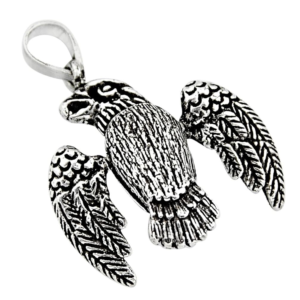 925 silver 5.26gms indonesian bali style solid bird charm pendant jewelry c8960