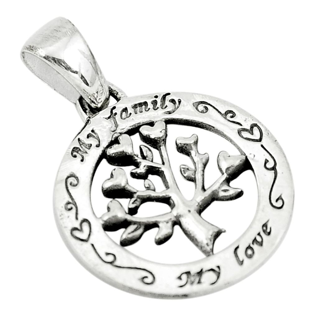 925 silver 2.27gms indonesian bali style tree of connectivity pendant c8964