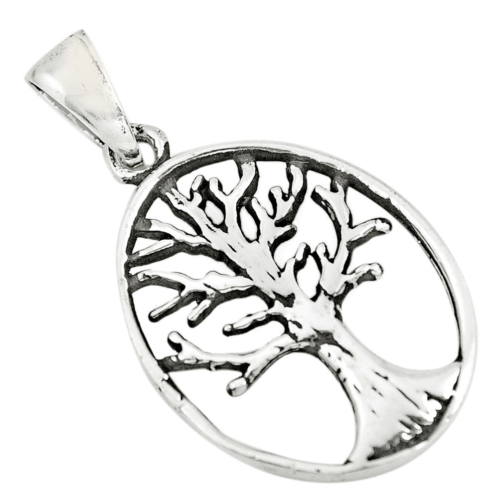 3.02gms indonesian bali style 925 silver tree of connectivity pendant c8968