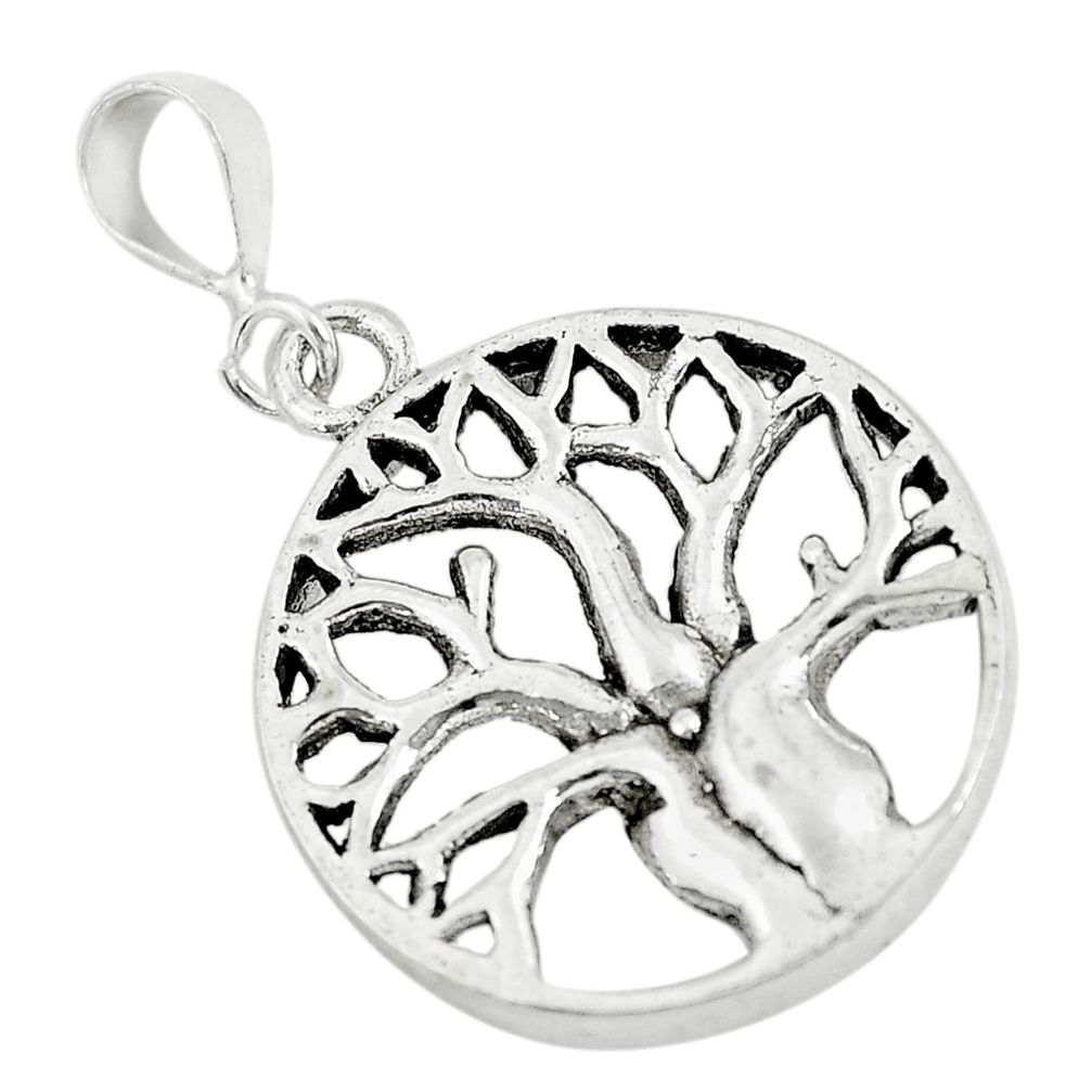 3.26gms indonesian bali style 925 silver tree of connectivity pendant c8986