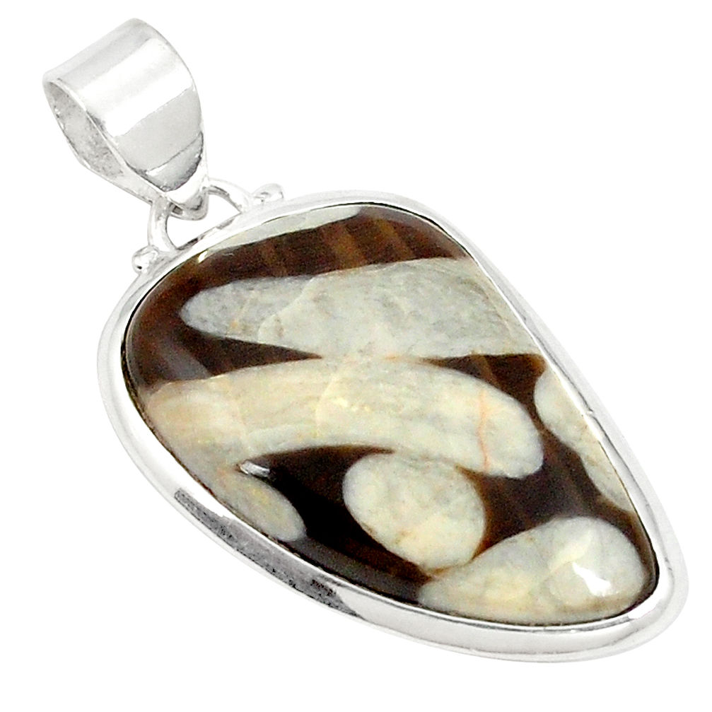 anut petrified wood fossil 925 silver pendant jewelry d21041