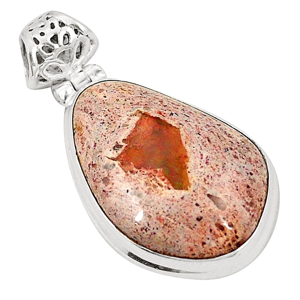 lor mexican fire opal 925 sterling silver pendant d21591