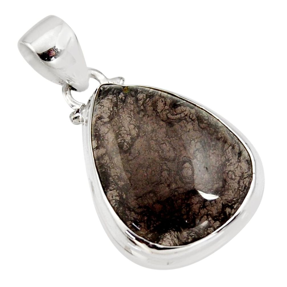 16.20cts natural brown agni manitite 925 sterling silver pendant jewelry r12843