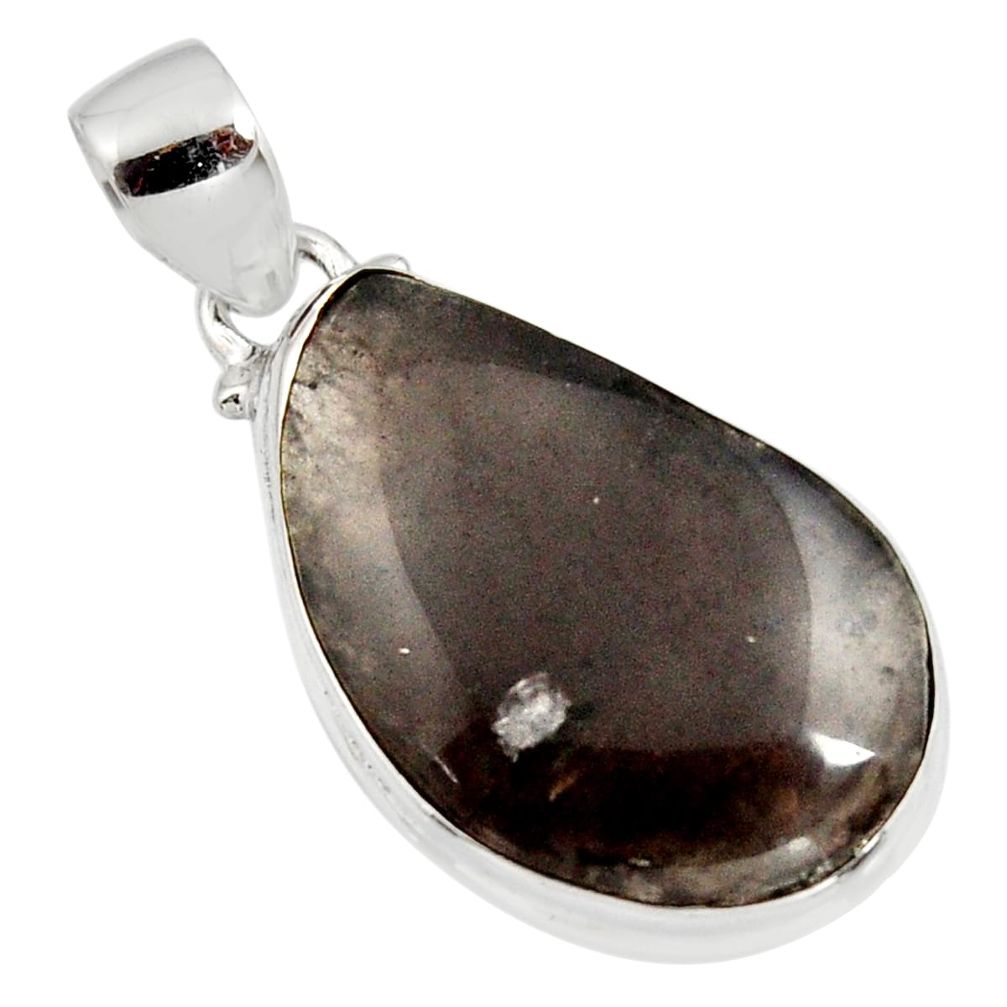 16.18cts natural brown agni manitite 925 sterling silver pendant jewelry r12848