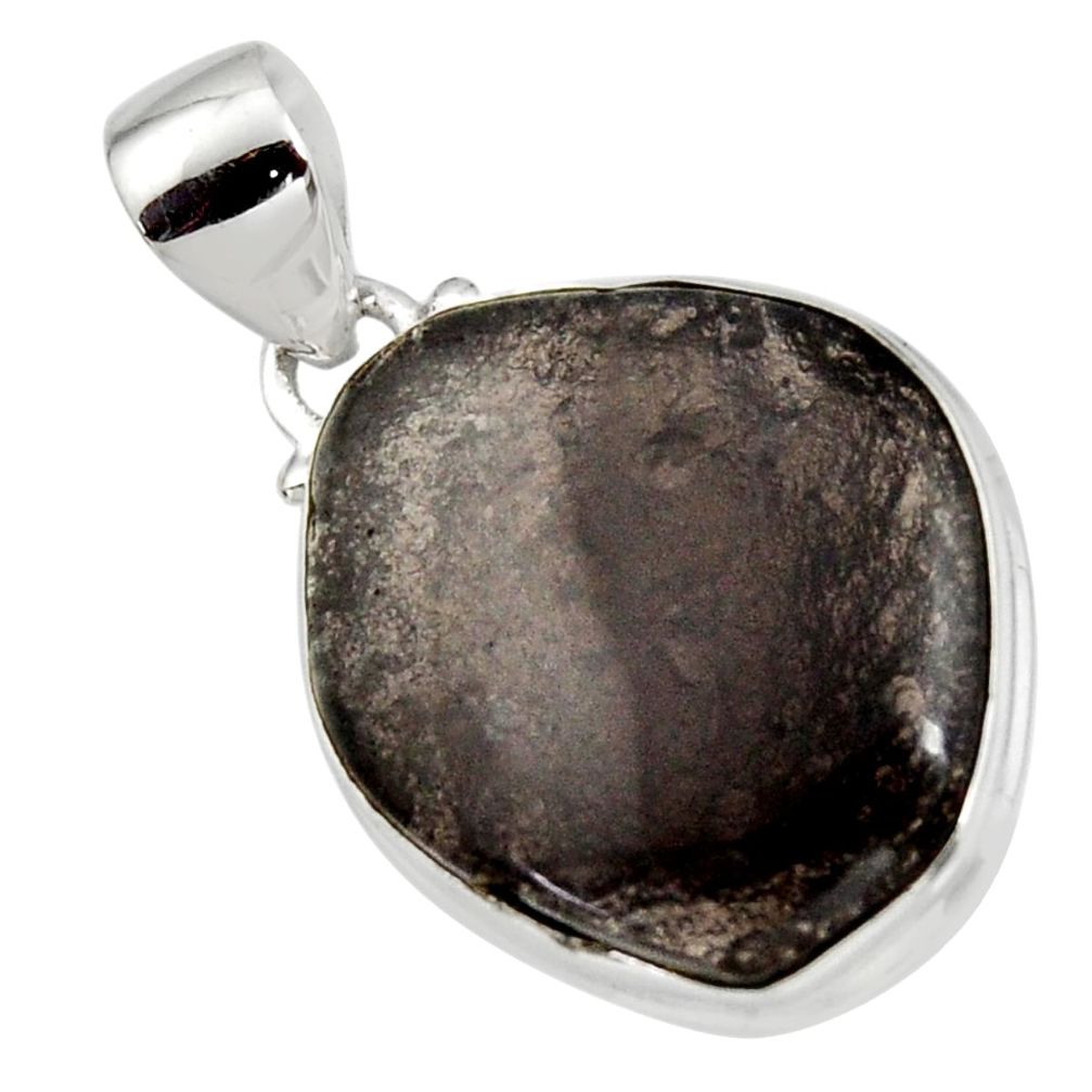 17.22cts natural brown agni manitite 925 sterling silver pendant jewelry r12858