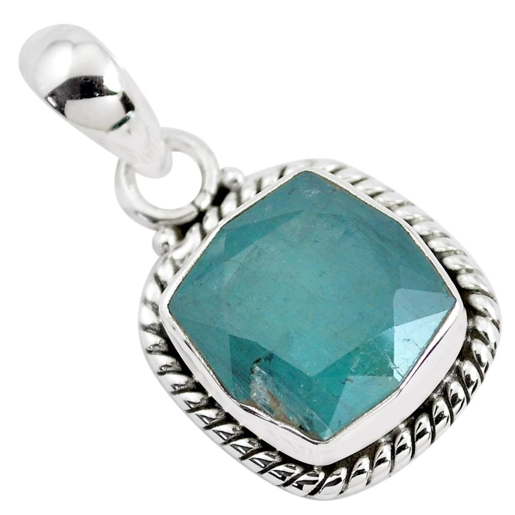 5.10cts faceted natural grandidirite 925 silver solitaire pendant p41515