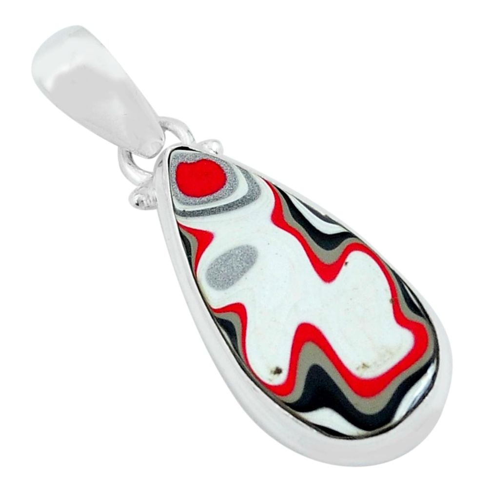 8.15cts fordite detroit agate 925 sterling silver pendant jewelry p69116