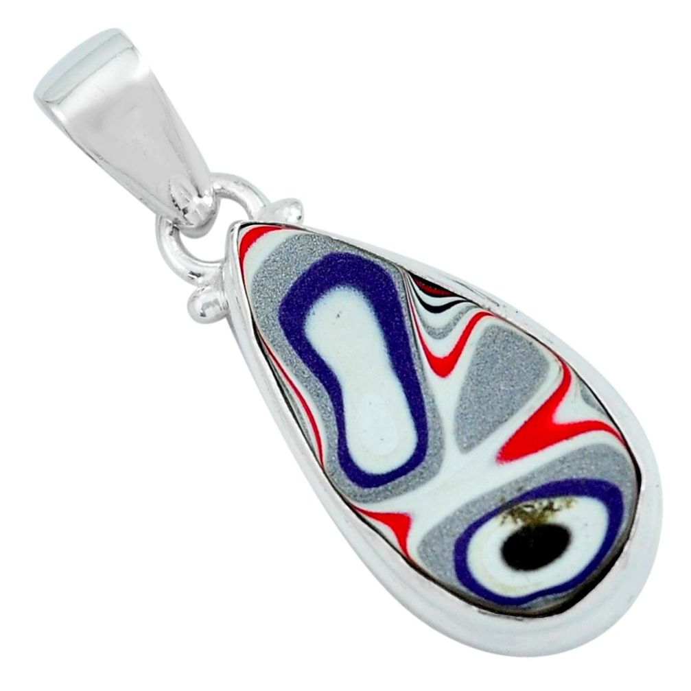 8.35cts fordite detroit agate 925 sterling silver pendant jewelry p69525