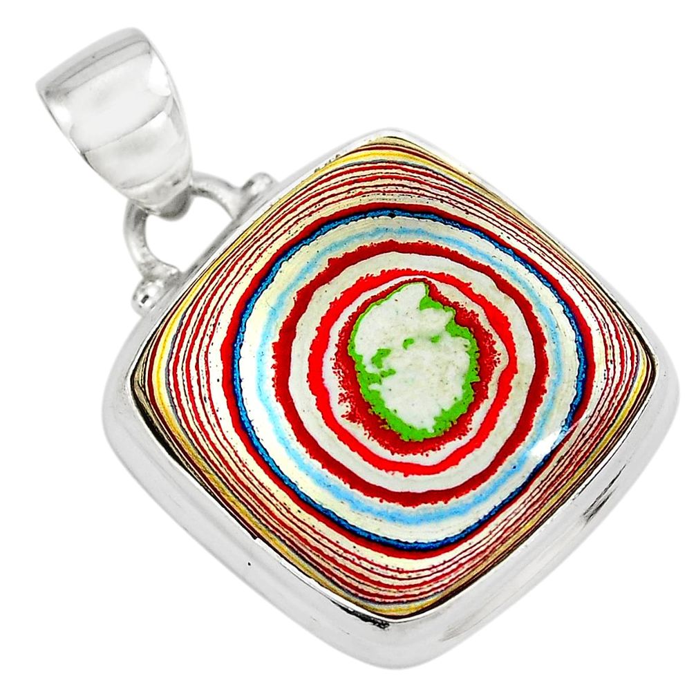 11.20cts fordite detroit agate 925 sterling silver pendant jewelry p79195