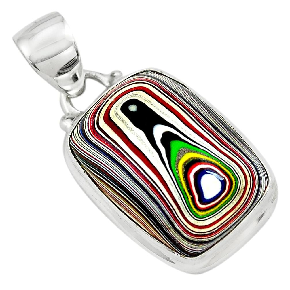 9.37cts fordite detroit agate 925 sterling silver pendant jewelry p79212