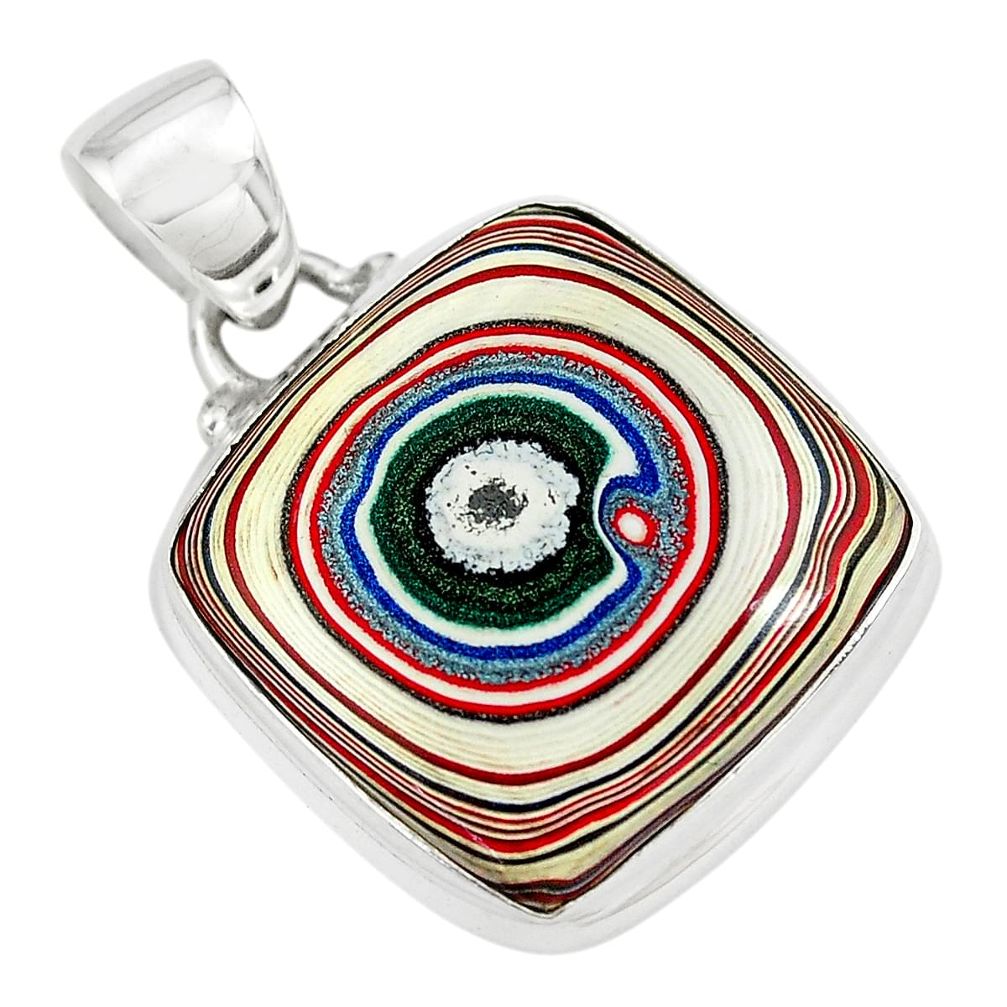 10.79cts fordite detroit agate 925 sterling silver pendant jewelry p79215