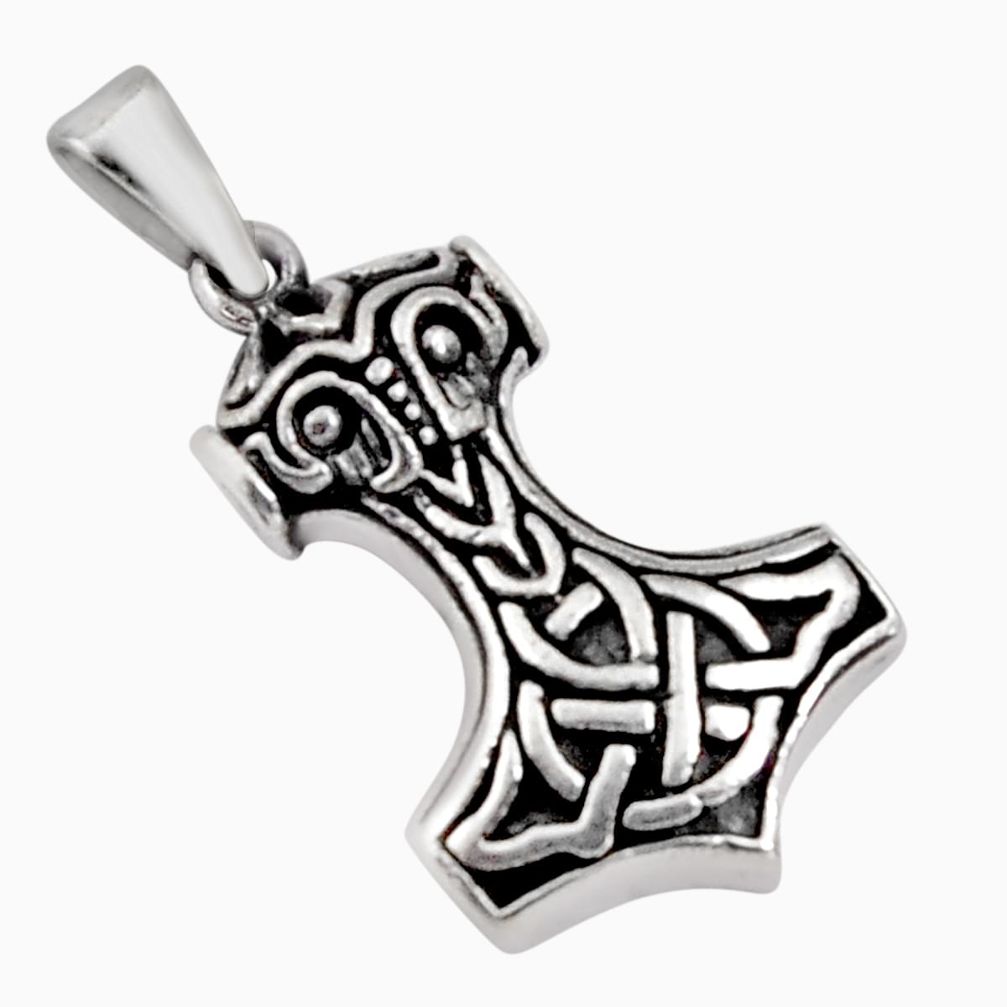 5.87gms indonesian bali style solid 925 silver anchor charm pendant c5299