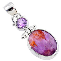 Clearance Sale- 925 silver 10.71cts faceted cacoxenite super seven (melody stone) pendant r70327