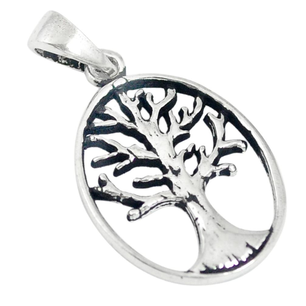 925 silver indonesian bali style solid tree of life pendant jewelry c21830