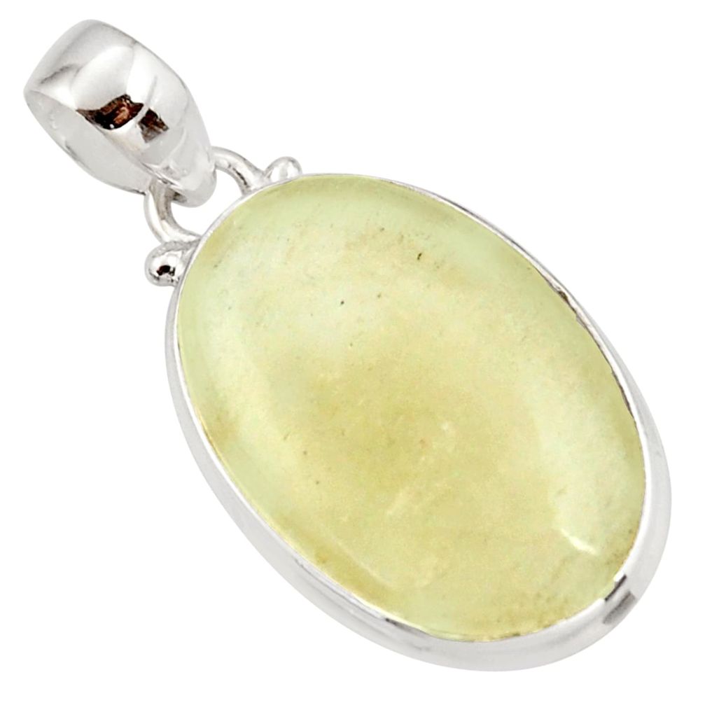 925 silver 14.57cts natural libyan desert glass (gold tektite) pendant r37791