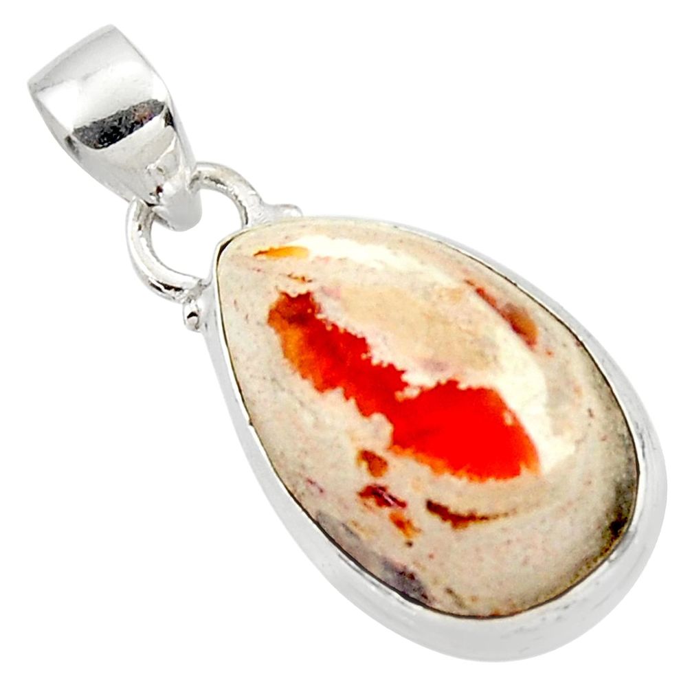 925 silver 13.15cts natural multi color mexican fire opal pendant jewelry r50769
