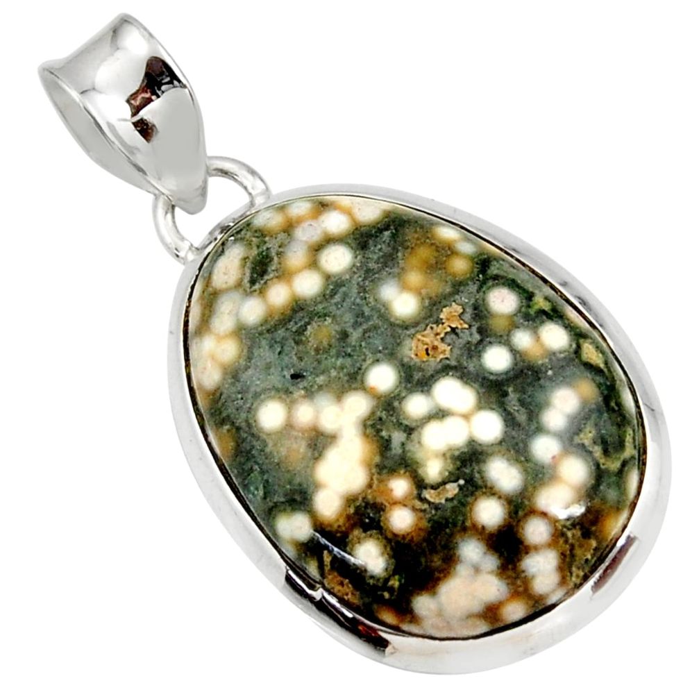 cts natural ocean sea jasper (madagascar) pendant jewelry d41351