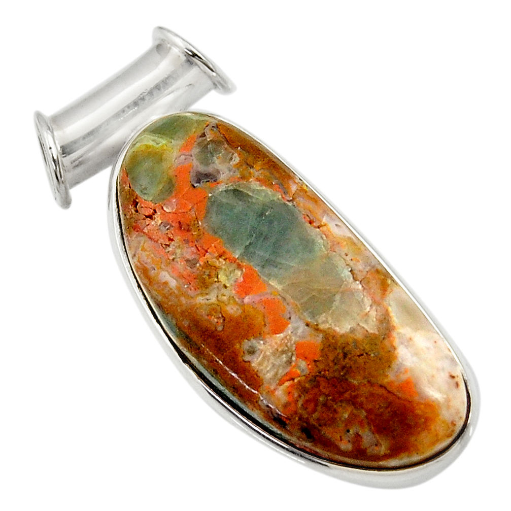 cts natural orange apatite (madagascar) fancy pendant d43907