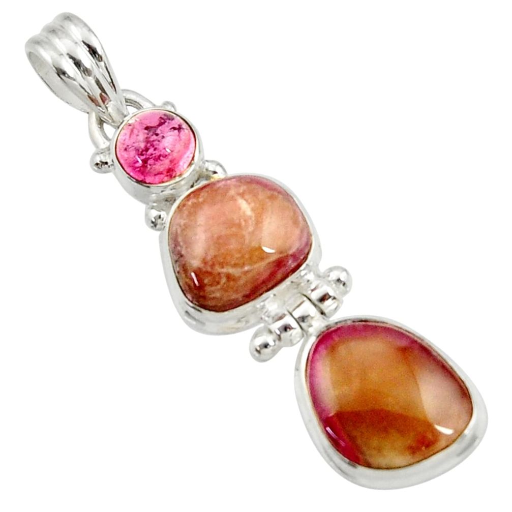 cts natural pink bio tourmaline fancy tourmaline pendant d43095