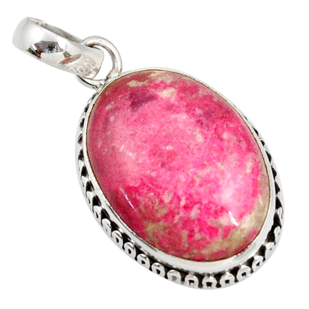 cts natural pink thulite (unionite, pink zoisite) pendant d41430